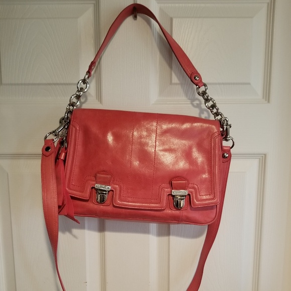 COACH POPPY Leather Push-lock Flap 17925 - Picture 2 of 8